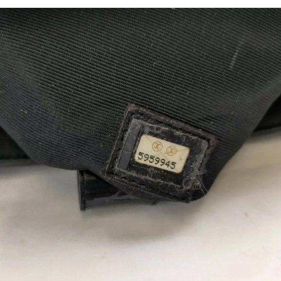 Chanel Hand Bag Light blue Canvas and Enamel Vintage Quilted Fringe Entrupy 1997 - Picture 14 of 17